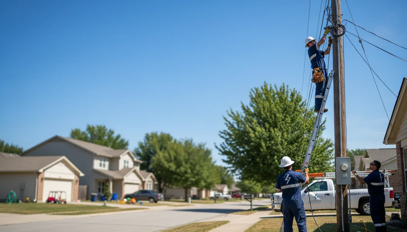 Residential electrician providing installation services in Richland Springs, TX
